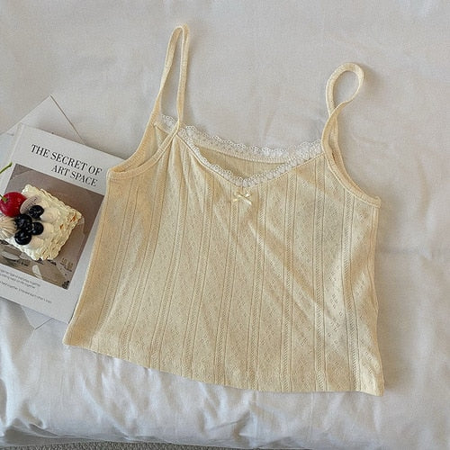 Summer Lace cami Tops