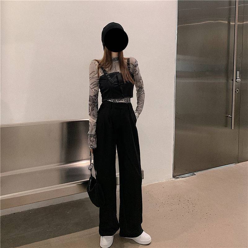Abstract Women's Half Turtleneck Mesh Sheer Shirt
