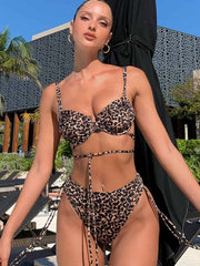 Conjunto de bikini sexy de triángulo de doble cara