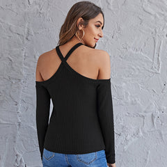 Slim-Fit Long-Sleeved Tight-Fitting Sweater In Autumn And Winter