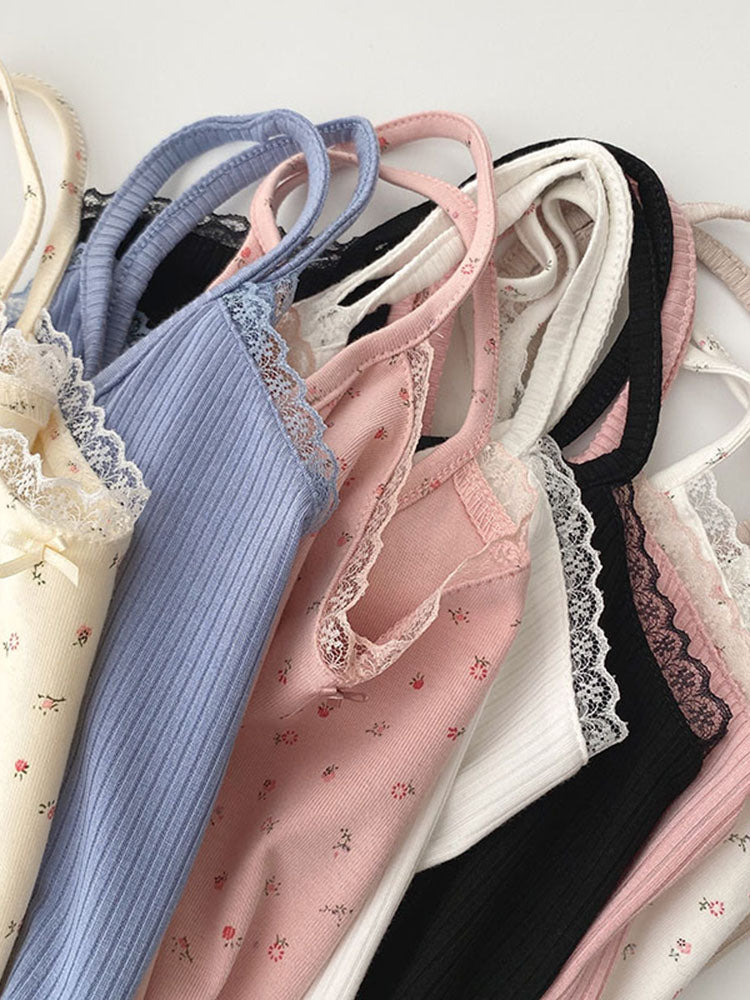Summer Lace cami Tops