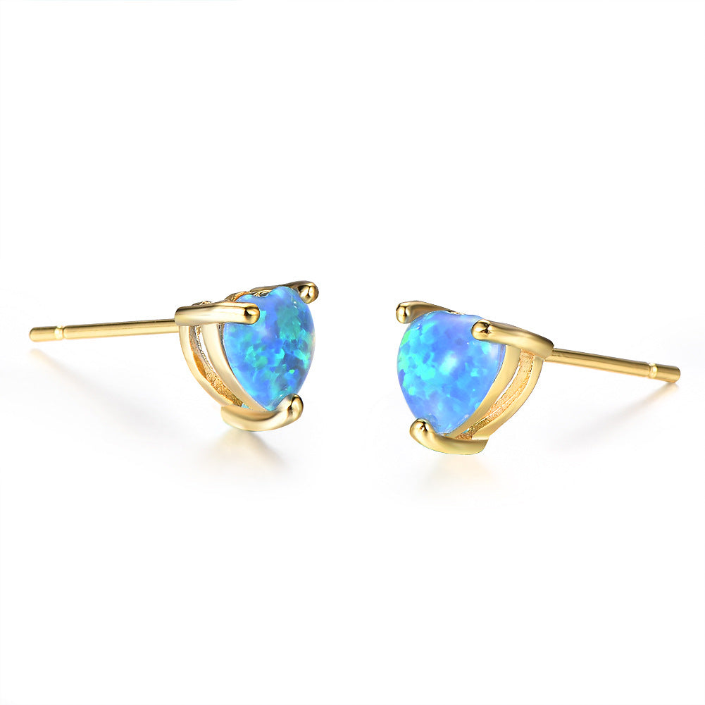 Boucles d'oreilles haut de gamme à trois griffes Boucles d'oreilles Boucles d'oreilles Petit bijou