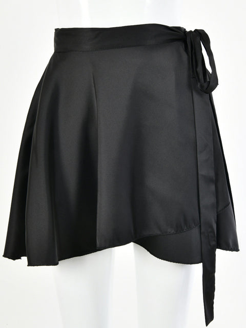 Ensemble de robe décontractée en satin deux pièces pour femme
