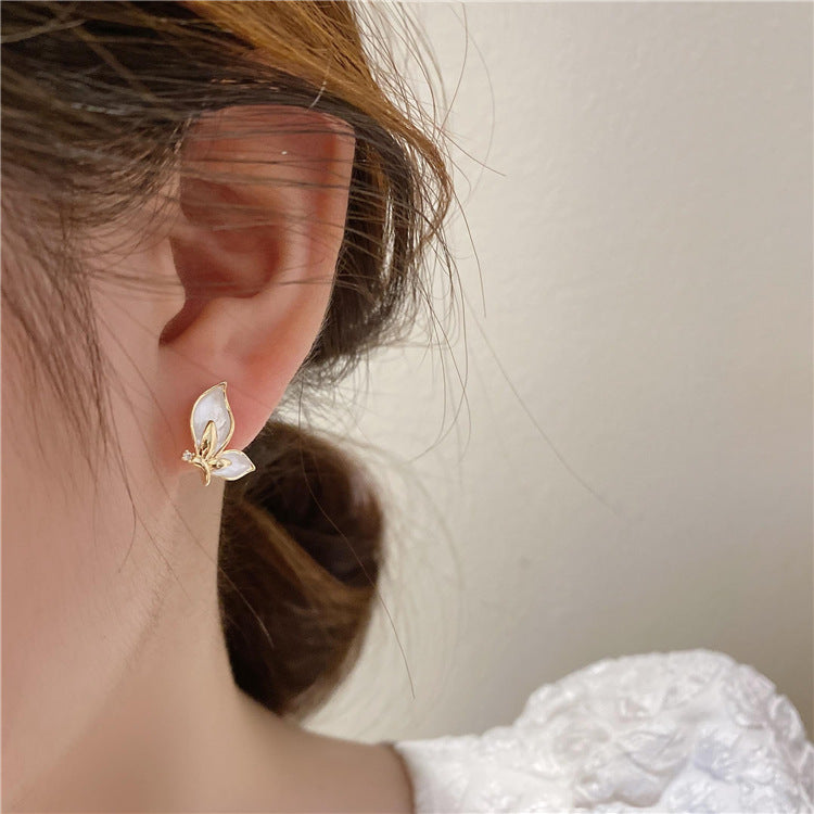 Temperamento Ligero Lujo Nicho Diseño Pendientes Neto Rojo Pendientes Mujer
